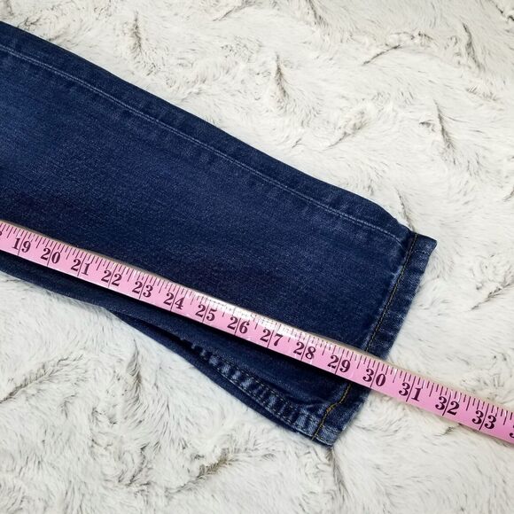 Levis Jeans Mens 38×30 Blue Regular Straight Dark Wash Denim - Picture 5 of 12